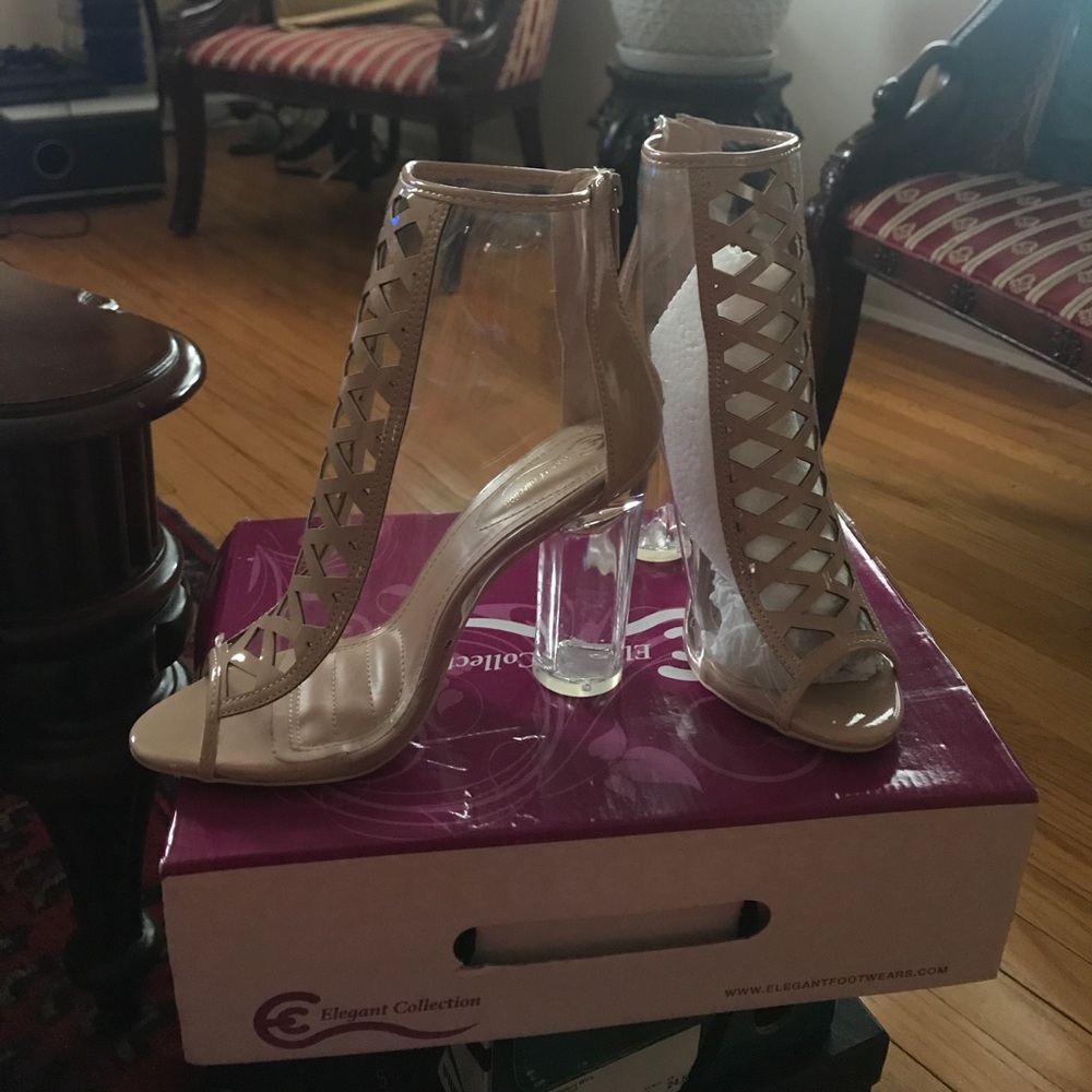 Clear heels!!